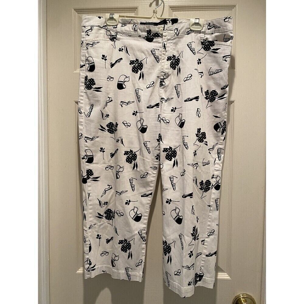 Bill Blass Capris Pants Ladies 16 Fashion Shoes Sunglasses White Summer Vacation